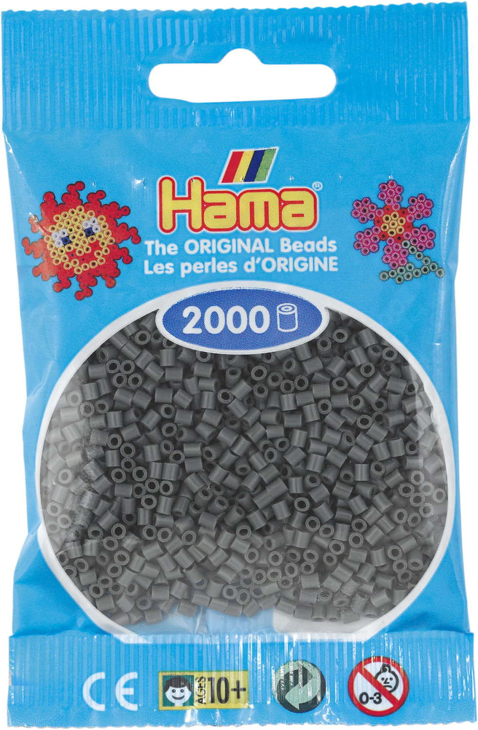 Hama Mini perles gris foncé