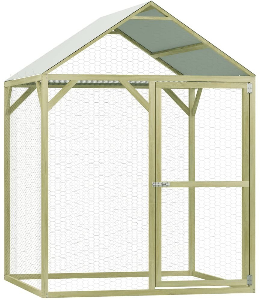 VidaXL Poulailler pinède imprégnée 1,5 x 1,5 x 2 m (278399)