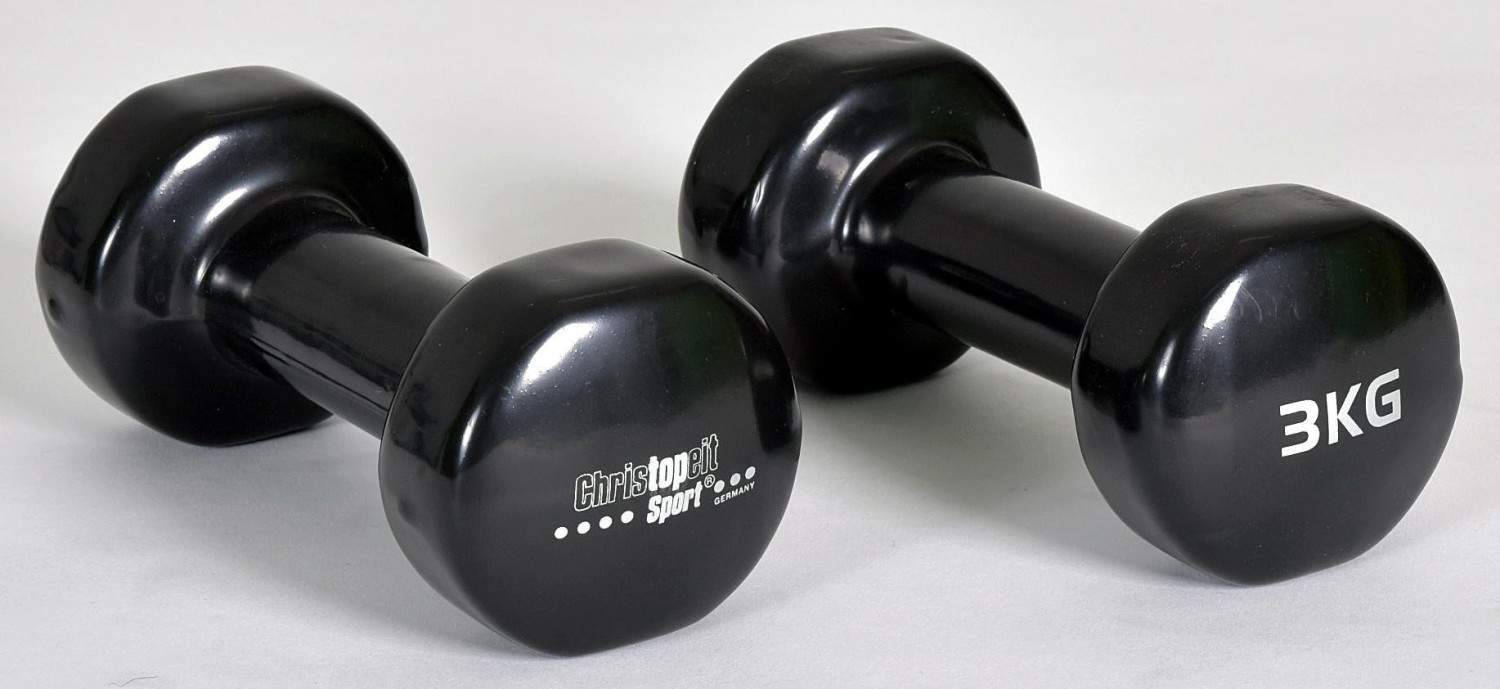 Christopeit Fitness Dumbbell Vinyl 2 x 3 kg