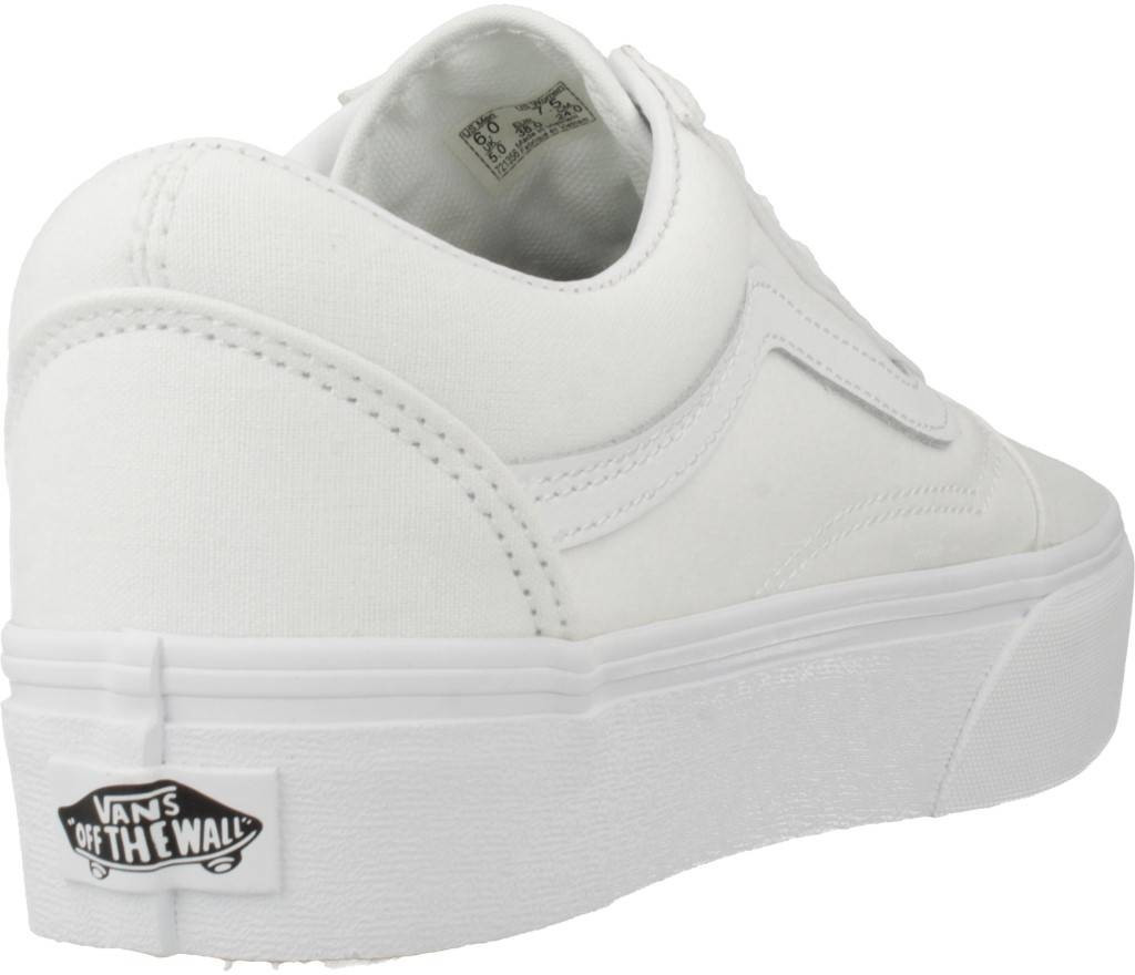 Vans weiß platform hot sale