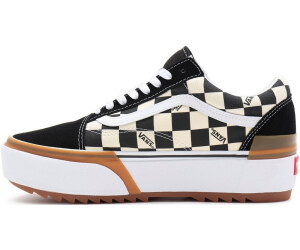 Vans old skool top checkerboard skate shoe multi