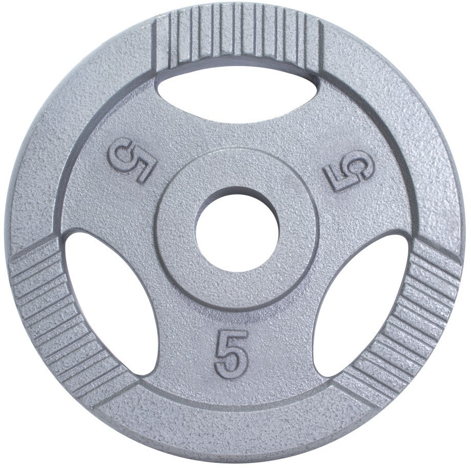 Gorilla Sports Weight Plate 50 mm Cast Iron Gripper (100990) 5 kg