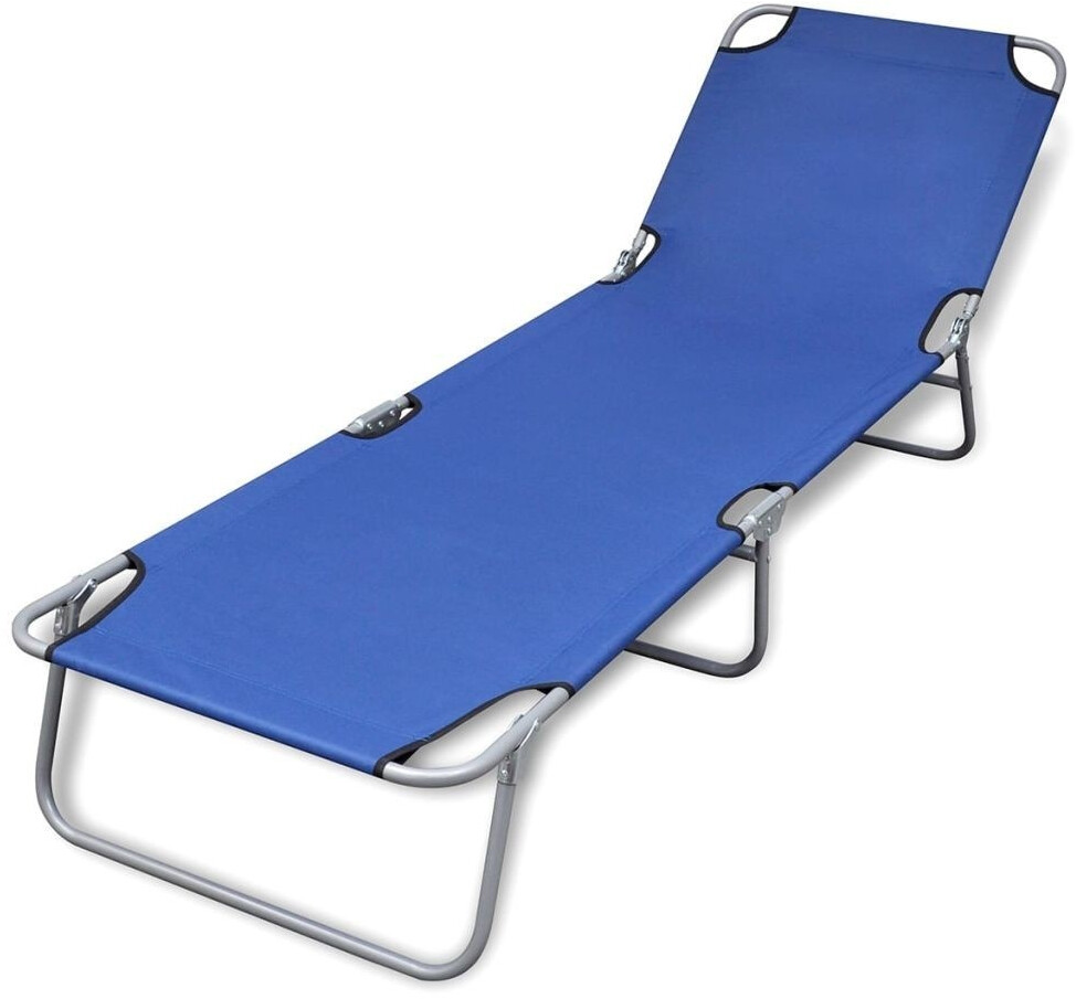 VidaXL Steel foldable lounger