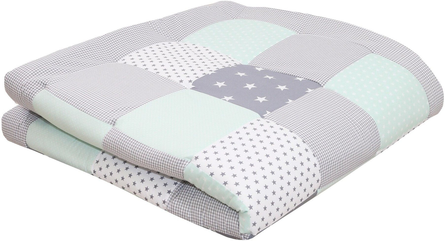 Ullenboom Baby blanket mint/grey