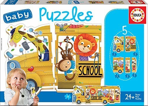 Educa Borrás Baby puzzles school bus