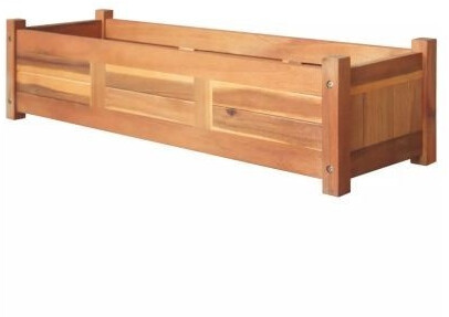 VidaXL Planter Acacia Wood 100 x 30 x 25 cm