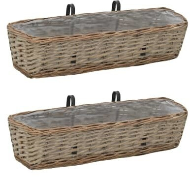 VidaXL Balcony Planter 2 pcs Wicket