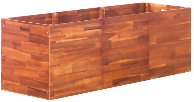 VidaXL Planter Acacia Wood 150 x 50 x 50 cm