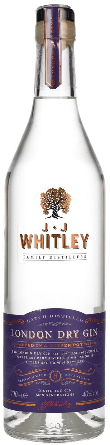 J.J. Whitley London Dry Gin 0.7l 40%