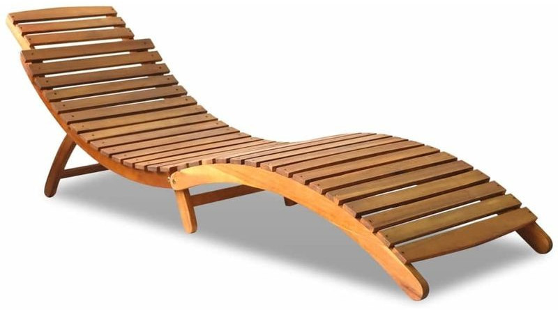 ProPlus Foldable Wooden Lounger (43987)