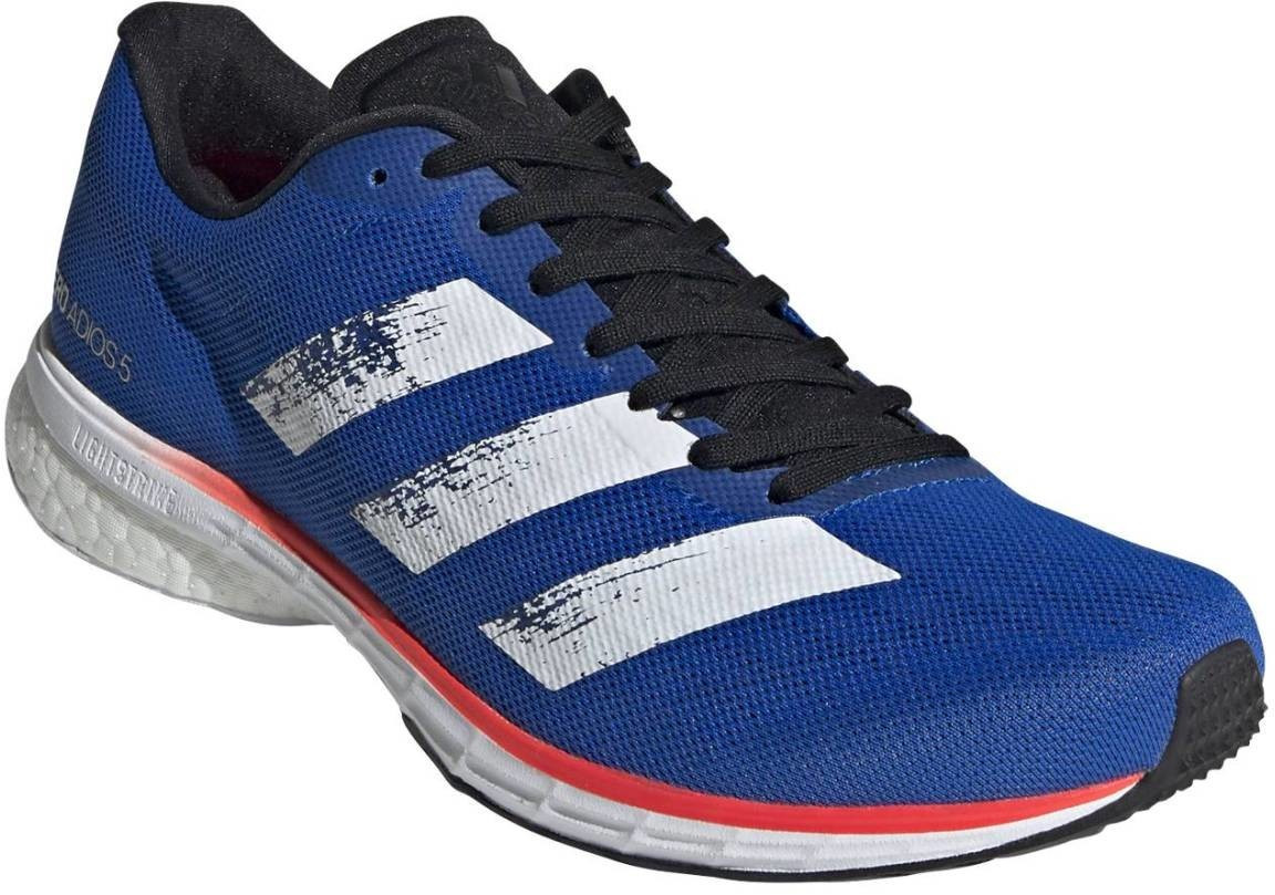 Buy Adidas Adizero Adios 5 glory blue/cloud white/solar red from £58.32 ...