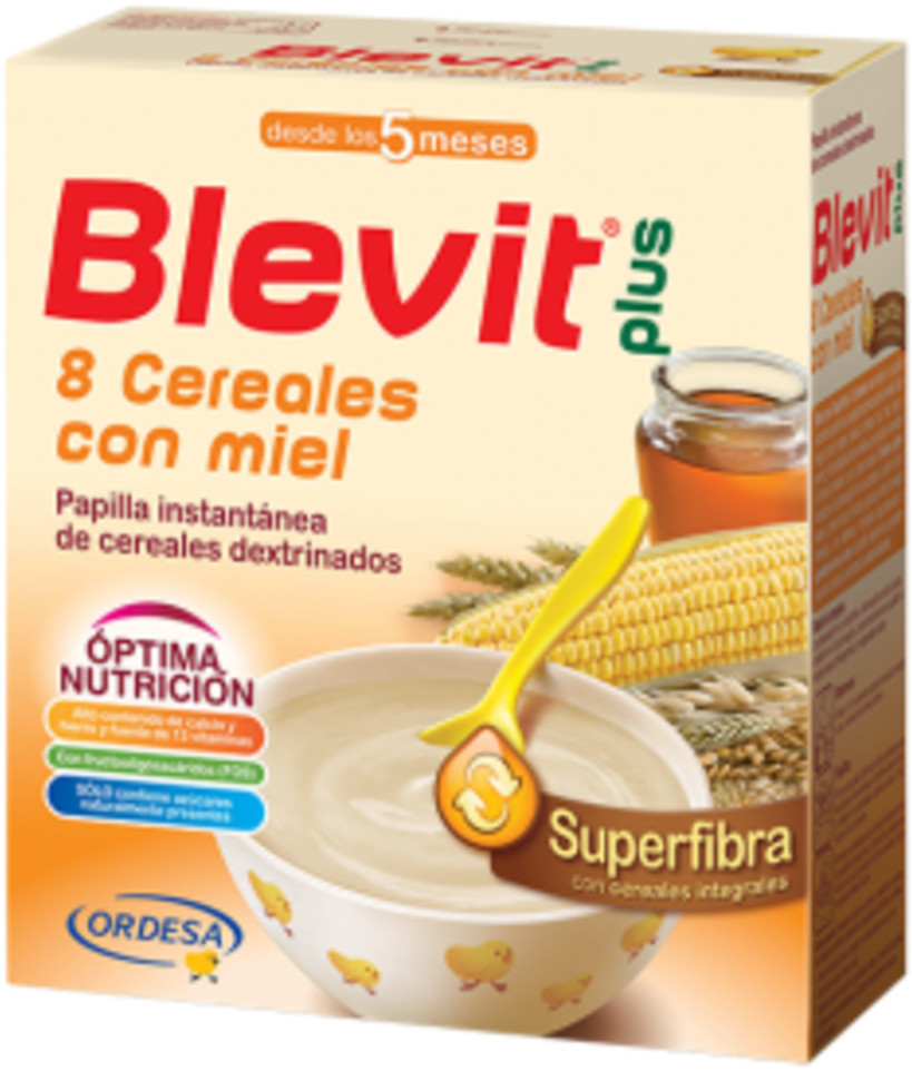 Blevit Plus Superfiber 8 Cereals with honey (600g)