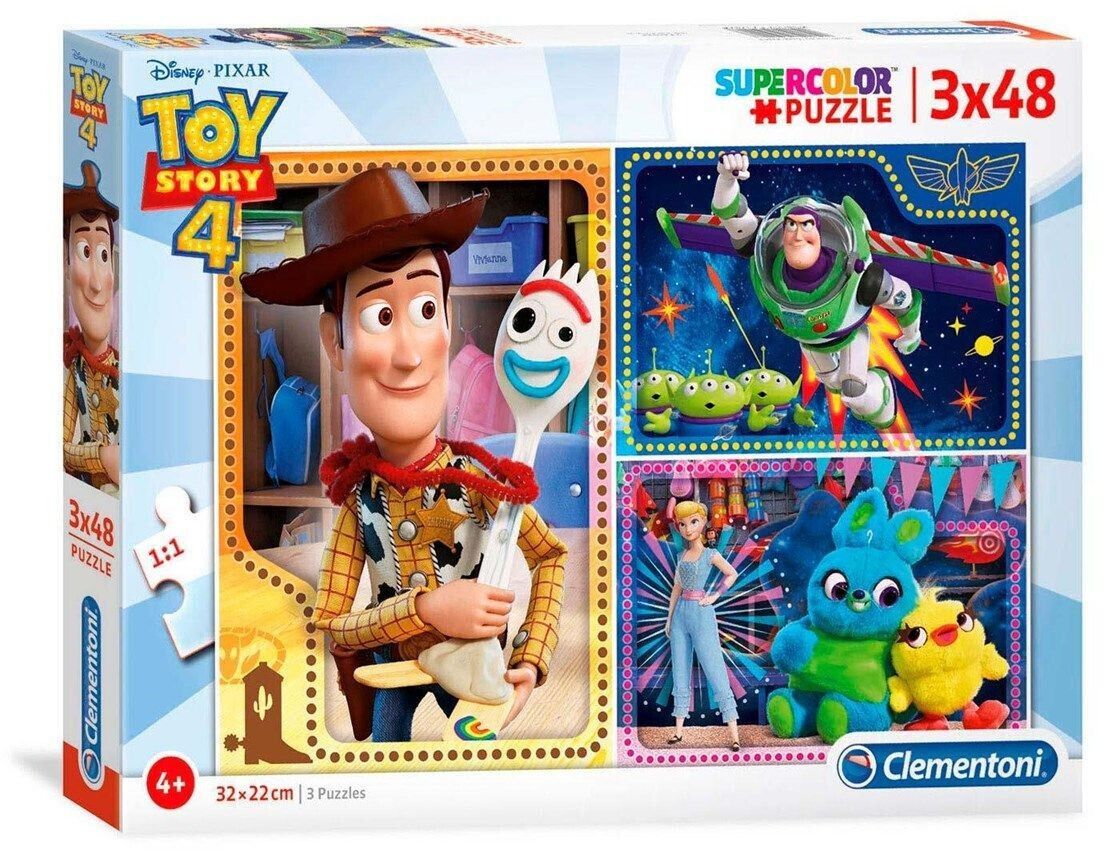 Clementoni Disney Toy Story 4 - 3x48 pcs Supercolor Puzzle