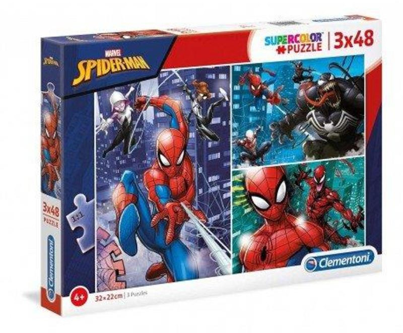 Clementoni Marvel Spider-Man  3x48 pcs  Supercolor Puzzle