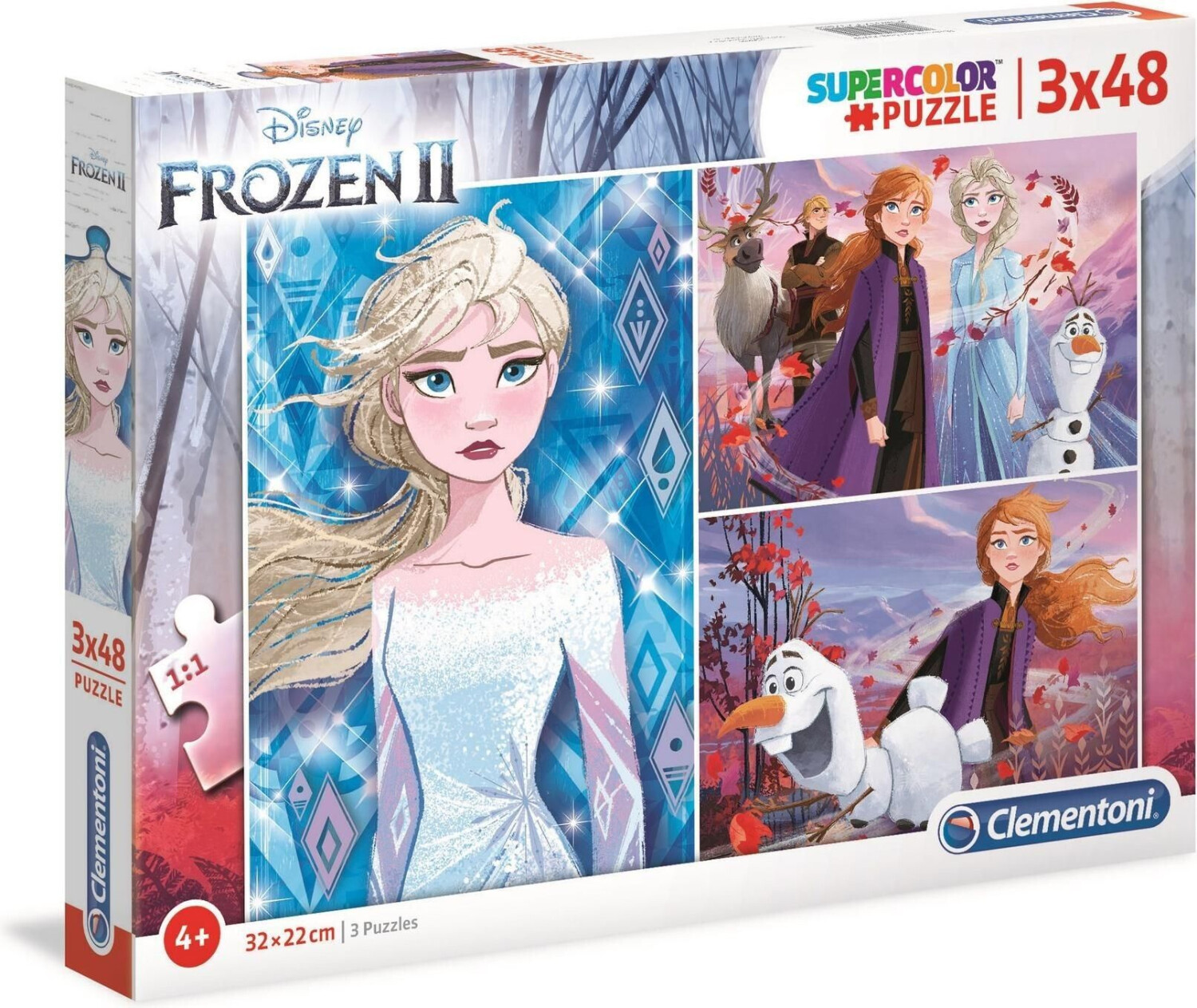 Clementoni Disney Frozen 2 3x48 pcs  Supercolor Puzzle