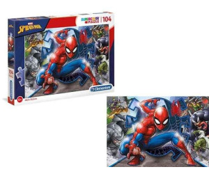 Clementoni Puzzle 104 pieces Marvel Spider-Man 48,5 x 33,5 cm Clementoni Enfants Spiderman 
