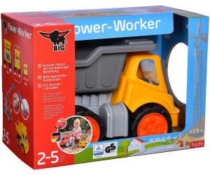BIG 800055831 Power Worker Kipper Spielzeug Auto LKW Garten Sand ab 2 Jahren 