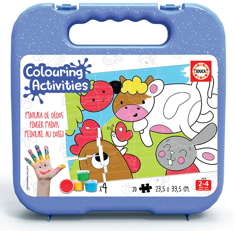 Educa Borrás 20 Animais Da Quinta Colouring Activities