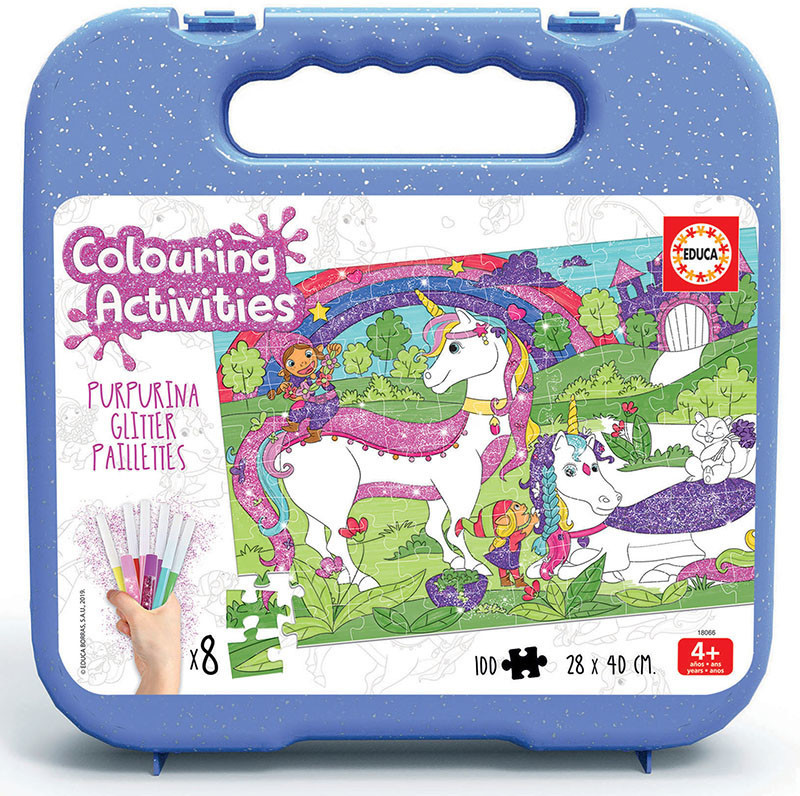 Educa Borrás 100 Unicorn colouring Puzzle