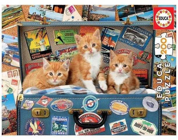 Educa Borrás 200 Travelling kittens