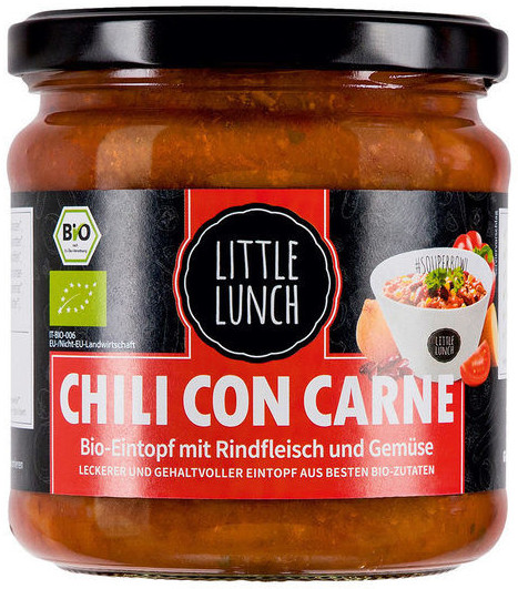 Little Lunch Chili con Carne Bio-Eintopf mit Rindfleisch und Gemüse ...