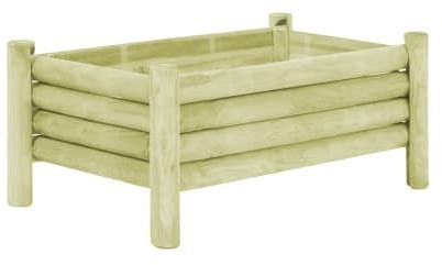 VidaXL Planter Impregnated Pine Wood 100 x 60 x 42 cm