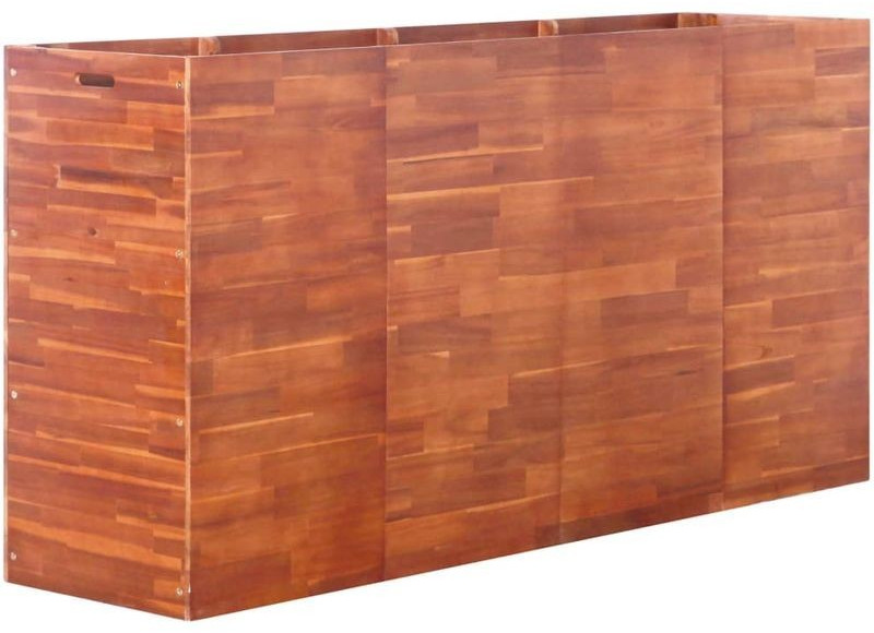 VidaXL Planter Acacia Wood 200 x 50 x 100 cm