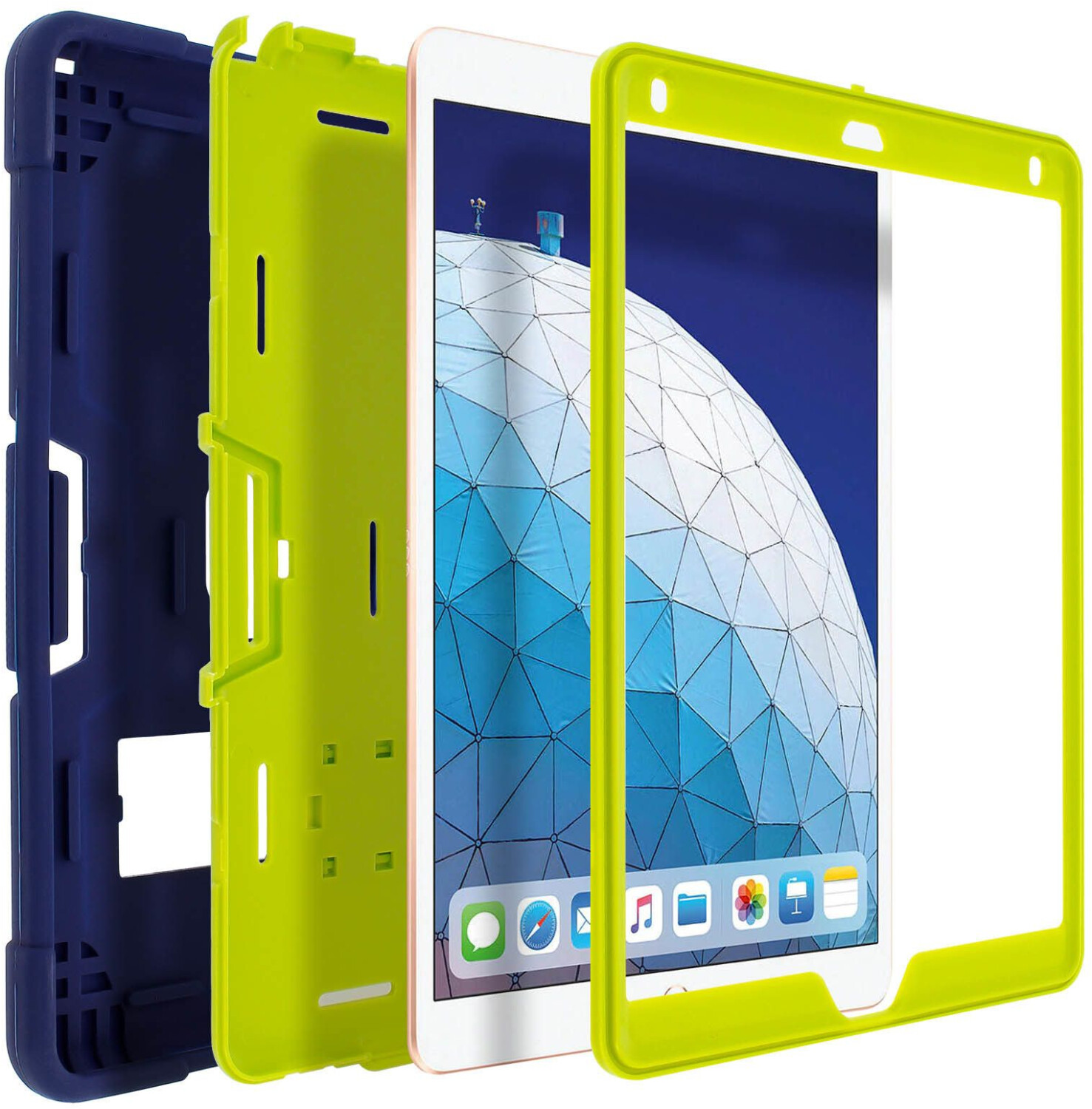 Avizar Hybrid Soft Touch Case iPad Air 10.5 2019 Darkblue/Green