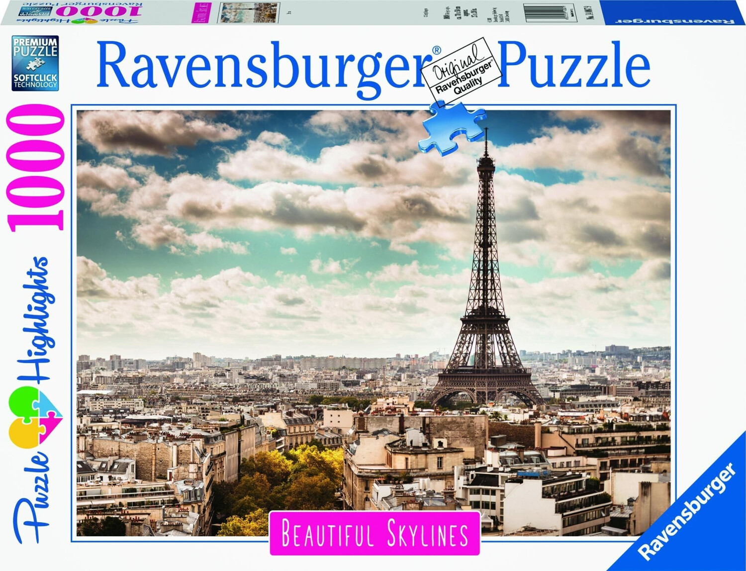 Photos - Jigsaw Puzzle / Mosaic Ravensburger Paris - 1000 Pieces 