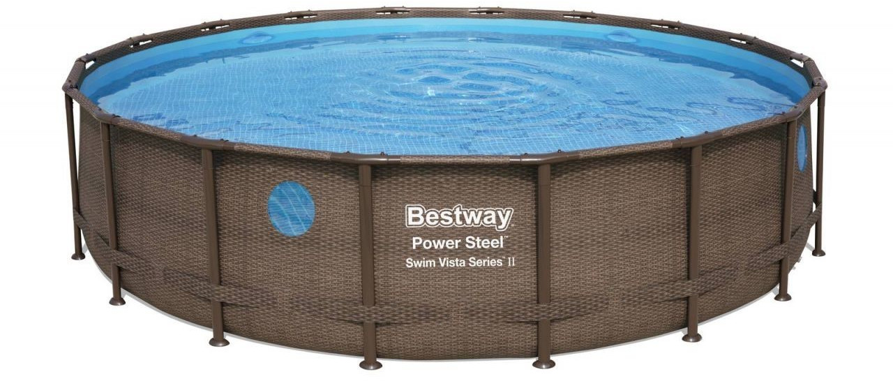 Bestway Power Steel Swim Vista Series Set 549x122cm rund (mit Filterpumpe)  (56977) ab 699,00 € | Preisvergleich bei