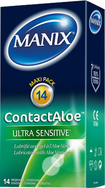 Manix Contact Aloe ultra sensitive (14 préservatifs)