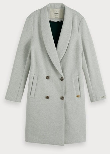 Scotch & Soda Bonded Jersey-Coat grey melange (156061)