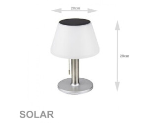 LED Solarleuchte Garten LED Solar Lampe Tischleuchte Tischlampe 3 Designs Glas 