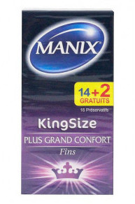 Manix King Size (16 Préservatifs)