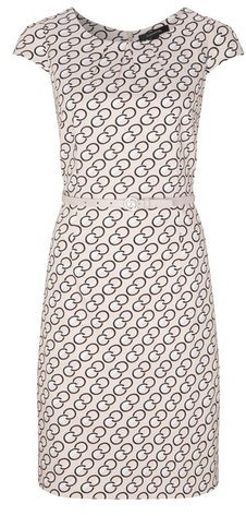 Comma Patterndress beige (8E.095.82.1048.80A7)