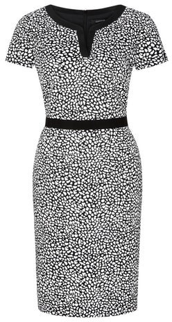 Comma Patterndress black (85.899.82.0988.99M9)