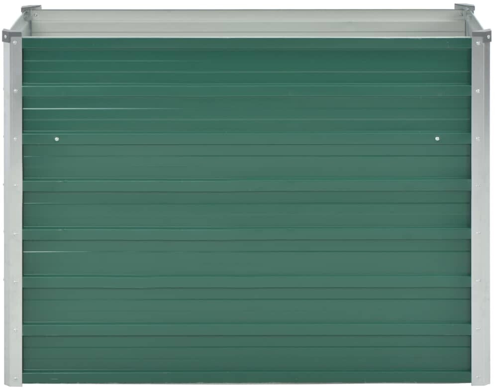 VidaXL Planter Galvanized Steel 100x40x77cm Green
