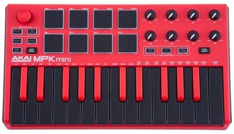 Akai MPKmini MkII rouge