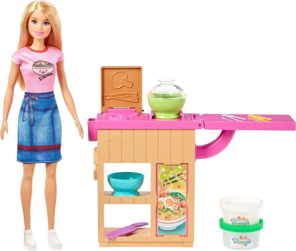 Barbie Noodle Maker Set - blonde doll (GHK43)