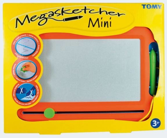 TOMY - Ardoise Magique Megasketcher T6555, Tablette Dessin Idéal Pour les  Voyages, Tableau Magnétique Effaçable Adapté aux Enfants de plus de 3 ans