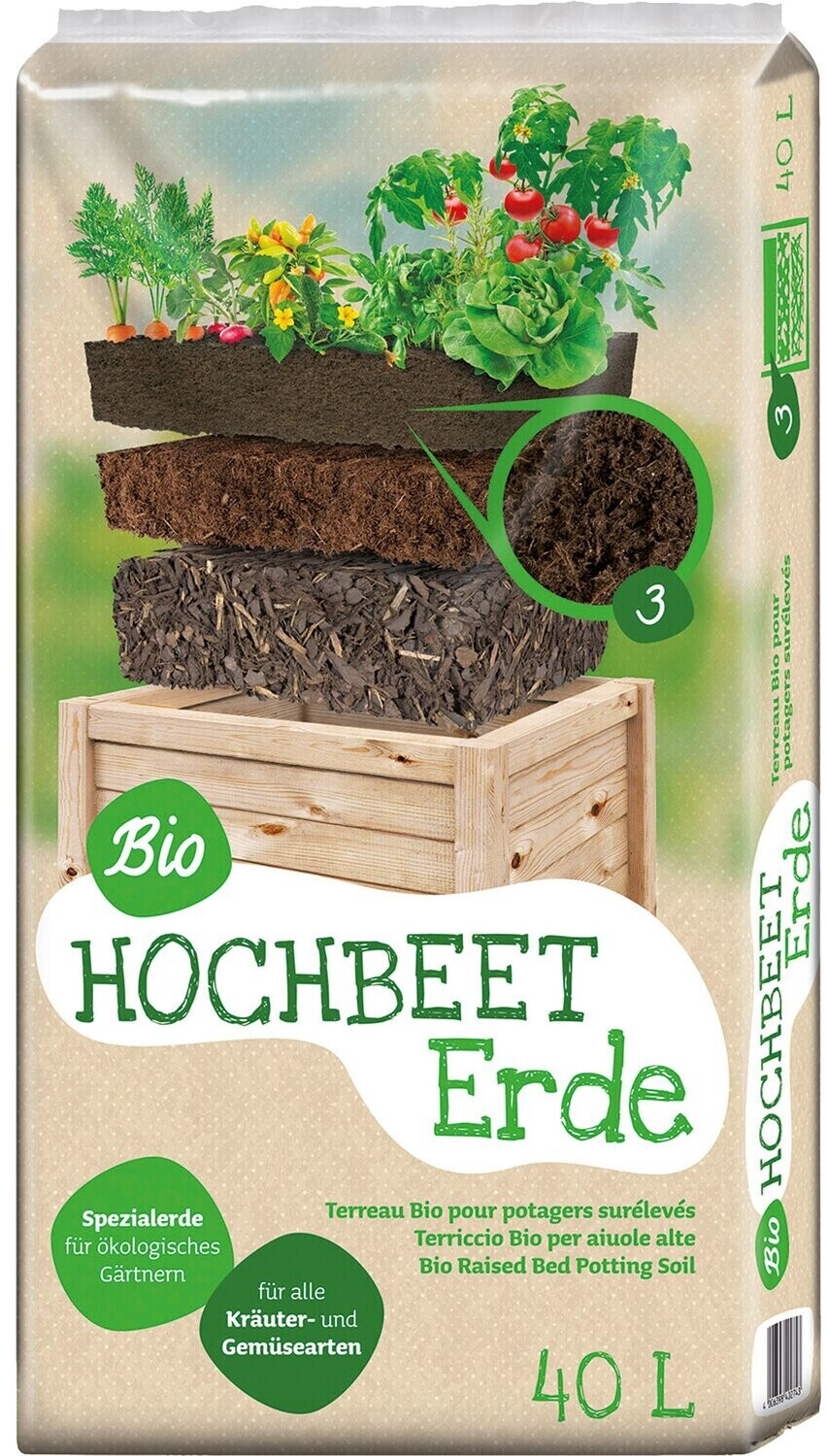 Floragard Universal Bio Hochbeet Erde 40 Liter (116165) ab 9,50