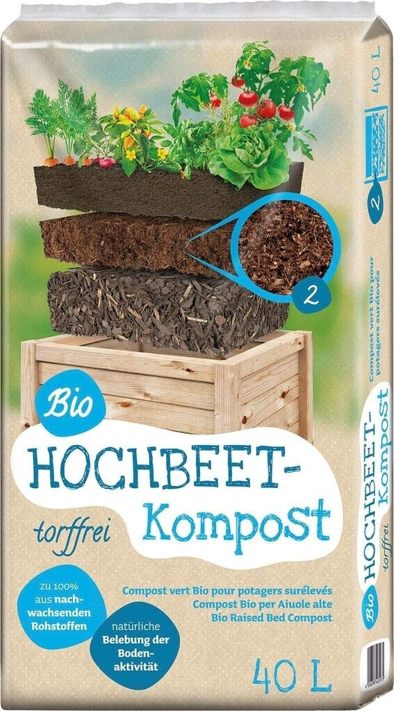Floragard Universal Bio Hochbeet Erde 40 Liter (116166) ab 10,99