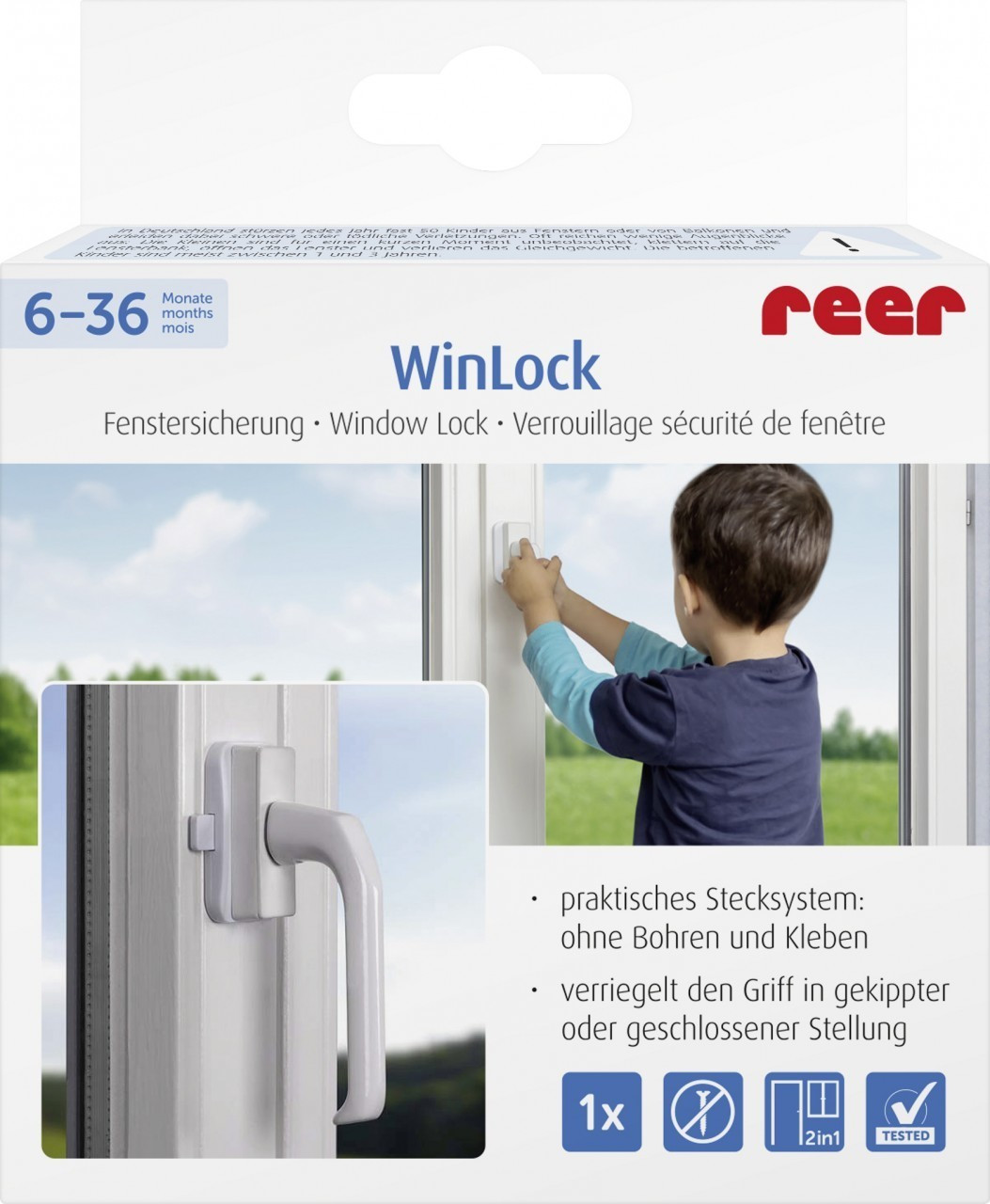 Reer WinLock Fenster- und Balkontürsicherung (3 Stk.) ab 15,90