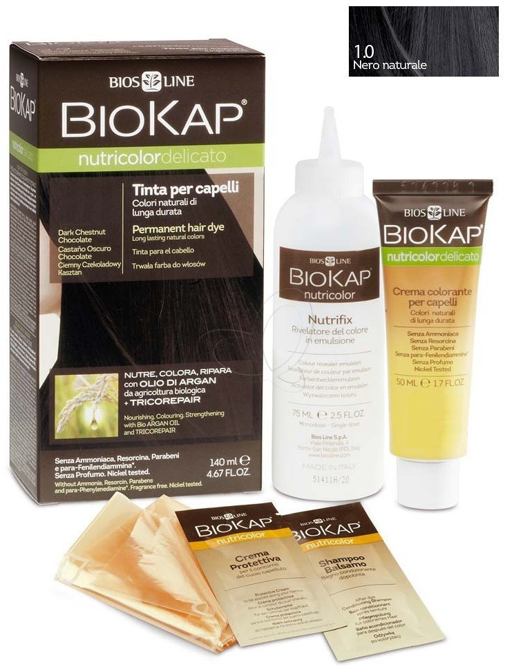 Bios Line Biokap Nutricolor Delicato 1.0 Natural Black
