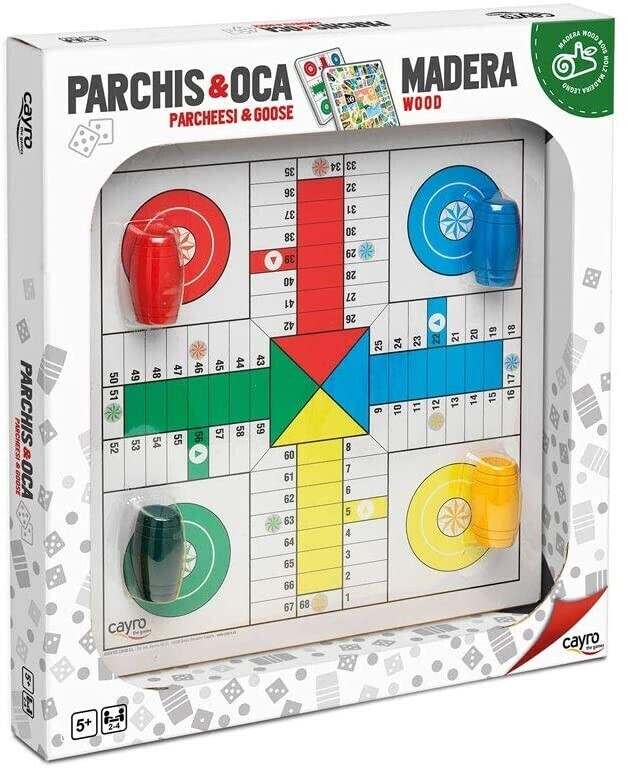 Wooden Parcheesi & Goose Game