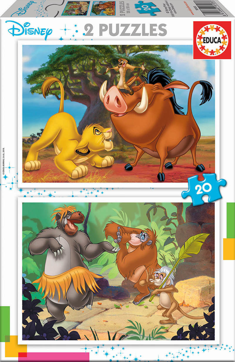Educa Borrás 2x20 Disney animals