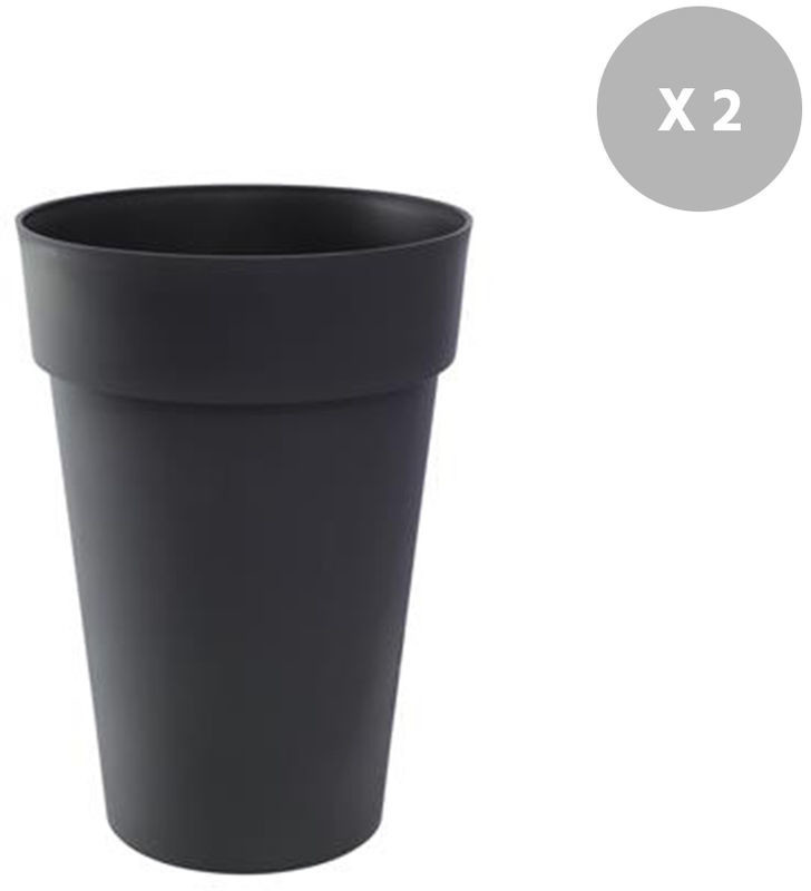 EDA Lot de 2 pots Toscane Ø 44 cm 50 L