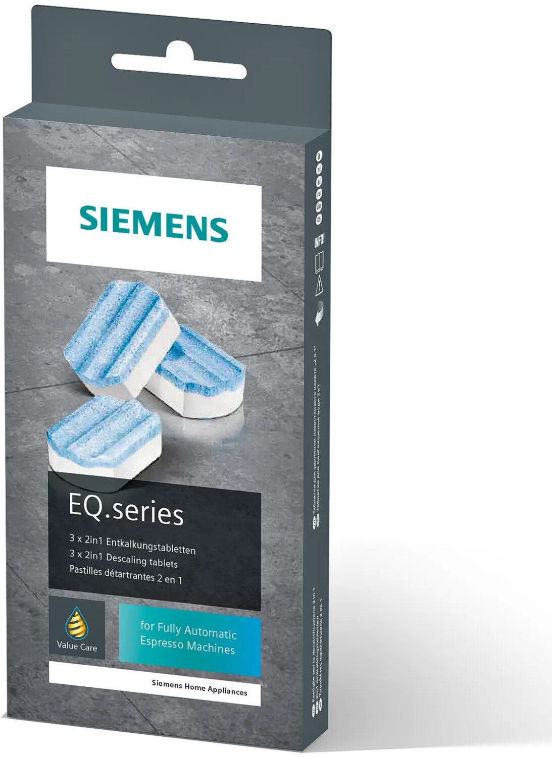 Entkalkungstabletten Siemens TCZ8002A 00312094 für Kaffeemaschine 3Stk  TZ80002A - Zubehör Kaffeeautomaten