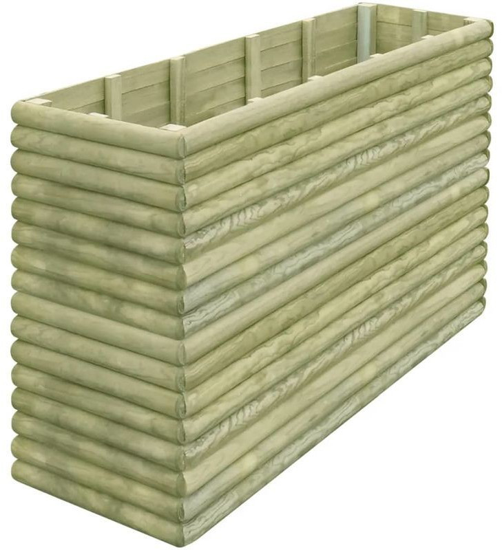 VidaXL Planter Pinewood Impregnated 197 x 56 x 96 cm