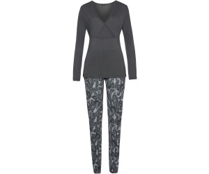 Lascana Pyjama (63603064) grey/leaf print bei ab | Preisvergleich € 44,79